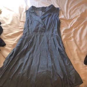 Modcloth Surplice Lyocell Chambray denim dress